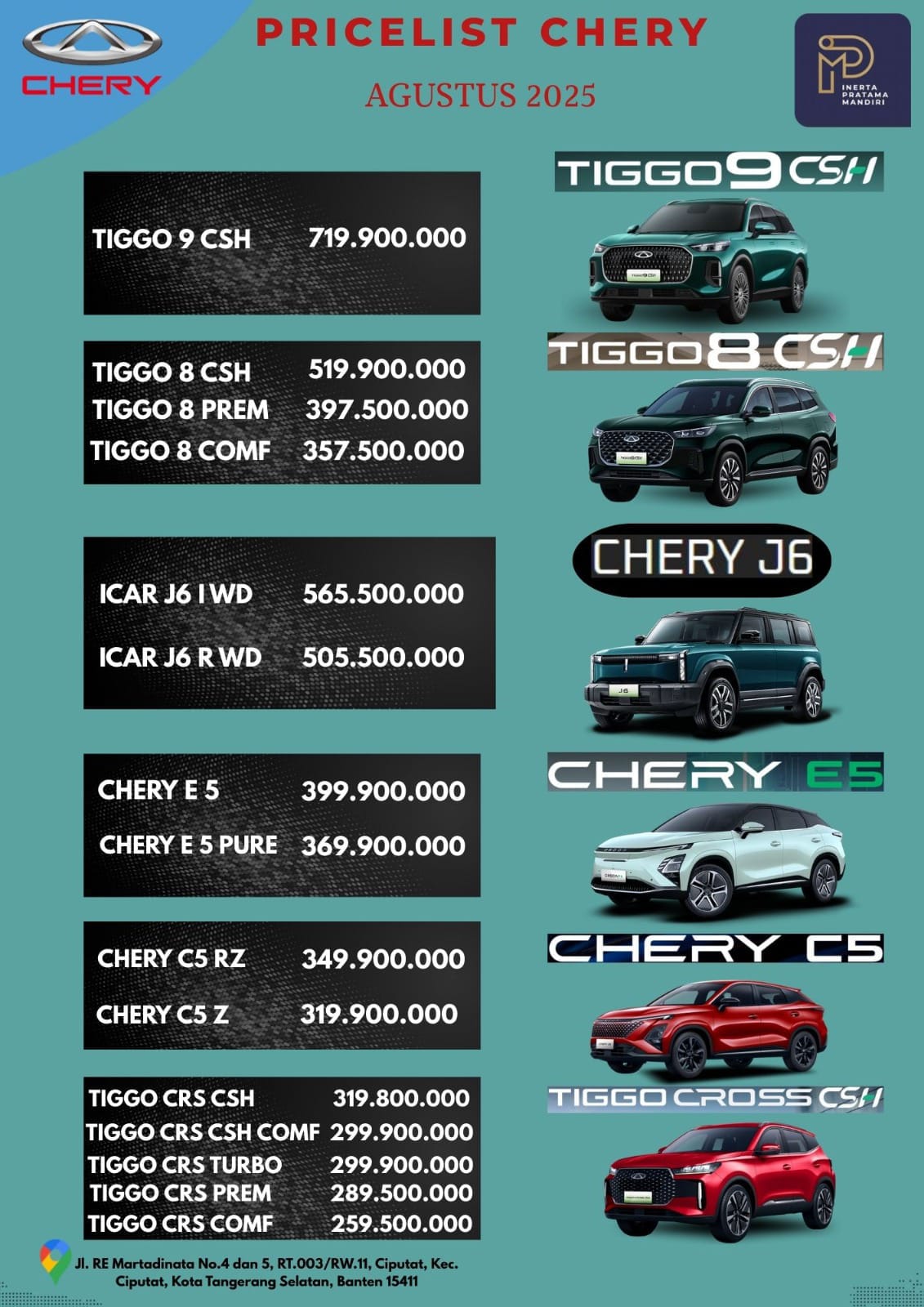 Chery Jakarta Selatan